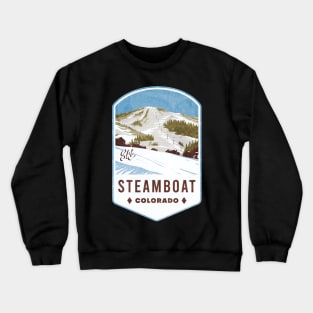 Steamboat Colorado Ski Badge Crewneck Sweatshirt